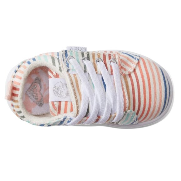 Roxy Kids Sheilahh Rainbow Stripe Sneakers Toddler Size 5 - Picture 3 of 11